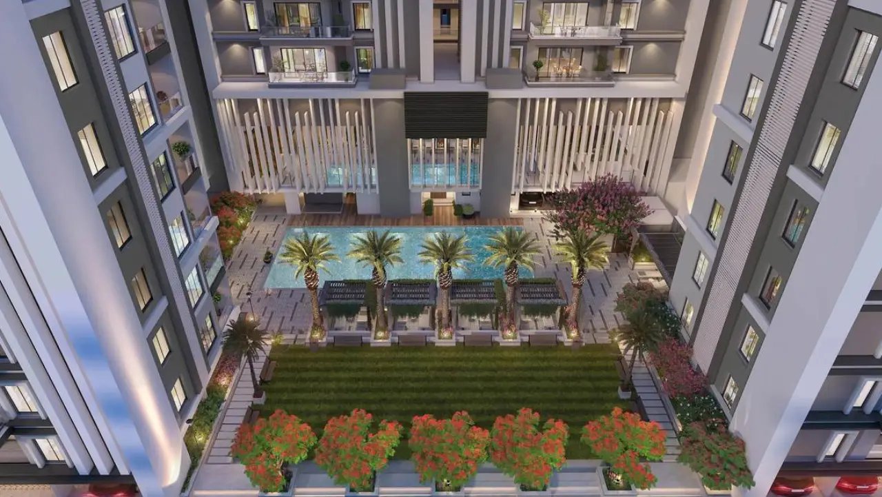 Courtyard from above